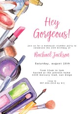 Make Up Party - Party Invitation